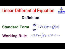 Linear Diffeial Equation