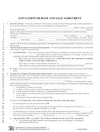 Lot Land Purchase And Sale Agreement Form Tennessee