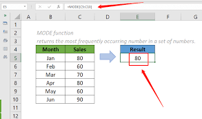 Excel Mode Function