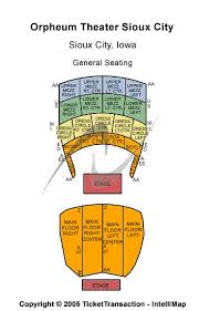 Orpheum Theatre Sioux City Seating Chart