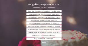 happy birthday prayer for mom avepray