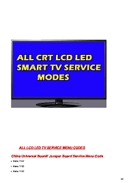 Most likely, he was trying to link to the user manual, which we all have. All Led Tv Service Modes Pdfcoffee Com