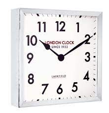 chunky large chrome station wall clock