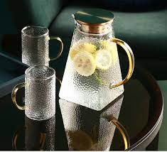 Glass Cup Glass Water Jug Set