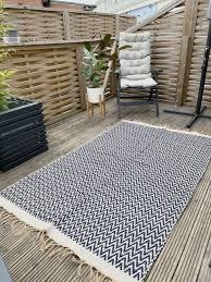 Outdoor Patio Rug Blue Nordic Hides