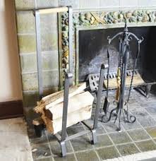 5 out of 5 stars. Lot Art Wrought Iron Fireplace Tool Set And Log Holder
