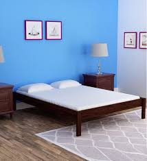Upholstered Solid Wood Queen Size Bed