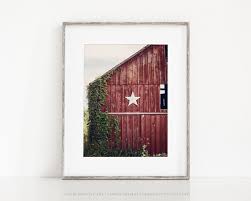 Wall Art Farm Artwork Vertical Red Barn
