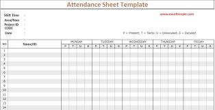 Downlaod Best Employee Attendance Sheet Template Every