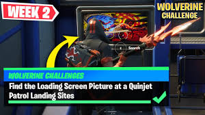 There are eleven different quinjet patrols locations scattered around fortnite's map, and this guide will show players the exact location of each one. Find The Loading Screen Picture At A Quinjet Patrol Landing Site Location Guide Fortnite Youtube
