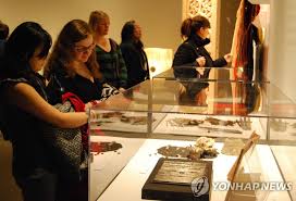 s korean crafts on display in