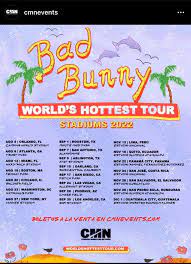 BAD BUNNY STADIUM TOUR : r/BadBunnyPR