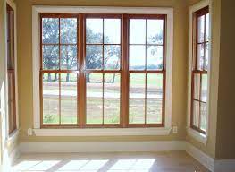 wood windows white trim
