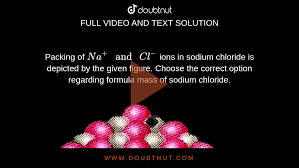 In the solid, sodium chloride does not exist as a single entity.