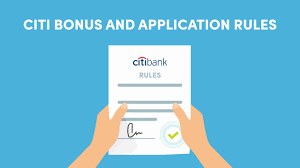 citi bonus and application rules
