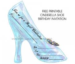 Cinderella Birthday Invitations Free Printables Party Ideas