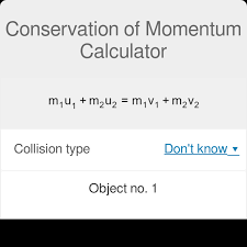 Conservation Of Momentum Calculator