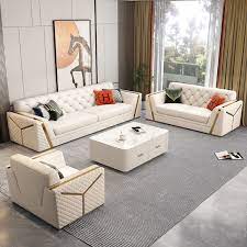 Modern Light Luxury Leather Sofa Set