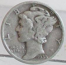 1938 S Mercury Silver Dime Coin Value Prices Photos Info
