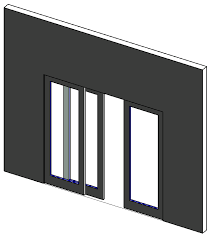 3 Panel Sliding Door In Revit Library