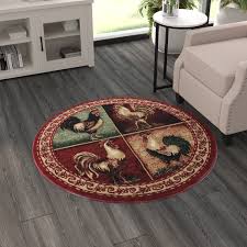 masada rugs rooster style round area