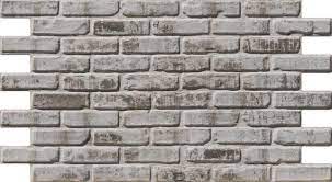 dirty white faux brick wall panel