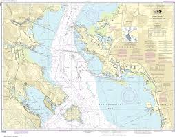 Noaa Nautical Chart 18653 San Francisco Bay Angel Island To Point San Pedro