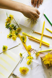 Once that's done, it's time for the flowers. Nature Craft For Kids Let S Paint With Dandelions Willowday