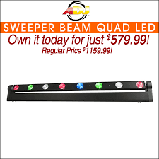 adj sweeper beam quad led dj lights