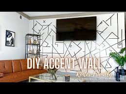 Diy Accent Wall Using Electrical Tape