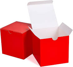 small red gift box 50 pack 4x4x4 inches