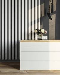 Buy 3d Wall Panels White Narrow Slats