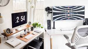 An ergonomic office setup will increase your roi and keep you healthy and happy at the same time. 20 Best Minimalist Desk Setups Home Office Ideas Gridfiti