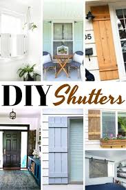 diy shutters for your home house decor