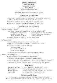 Objective For Resume Receptionist Medical Receptionist Resume