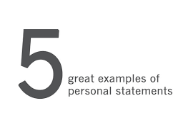 personal statement examples   PERSONAL GOAL STATEMENT FORMAT    