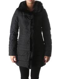 Armani Jeans Fur Trim Hood Quilted