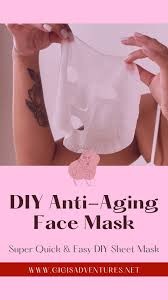 anti aging face mask diy sheet mask