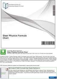 Staar Physics Formula Chart Pdf Free Download