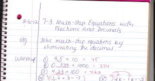3 Solving Multi Step Equations