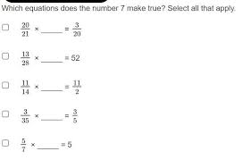 which equations does the number 7 make