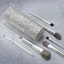 silver foundation makeup brushes set