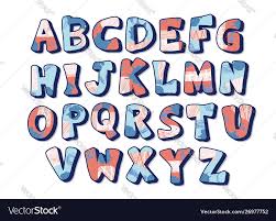 alphabet art color signs letters design