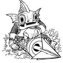 His series 3 counterpart is called anchors away gill grunt, and his series 4 counterpart is named tidal wave gill grunt. Gill Grunt Coloring Page Coloring Page Super Heroes Coloring Pages Skylanders Spyro S Adventure Coloring Pa Cute Coloring Pages Coloring Pages Skylanders