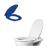 Ergonomic Toilet Seat With Lid Blue Or