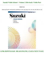 Piano, vocal, choral, instrumental solo, band, guitar Download Pdf Suzuki Violin School Volume 2 Revised Violin Part Full Pages
