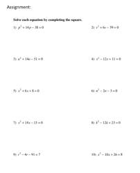 Solved Assignment Solve Each Equation