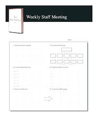 Staff Meeting Agenda Template Word Grupofive Co