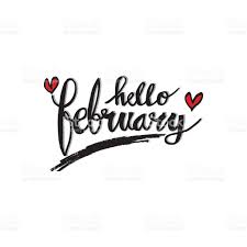 February (n.) the month following january and preceding march Hello February Hand Lettering Greeting Card Letras Lettering Quadro Mao Desenho De Letras A Mao
