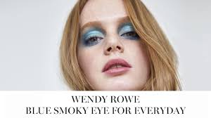 blue eye makeup smoky eyes by wendy rowe